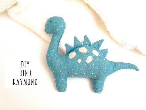 Coudre un dinosaure Raymond, tuto facile doudou dino