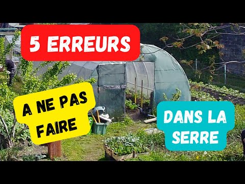 Les 5 erreurs à ne pas faire dans une serre