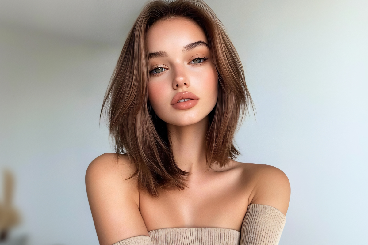 Coupe cheveux mi-longs 